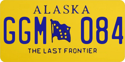 AK license plate GGM084