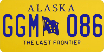 AK license plate GGM086
