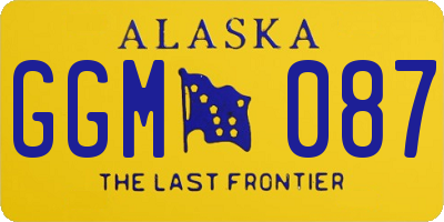 AK license plate GGM087