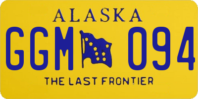 AK license plate GGM094