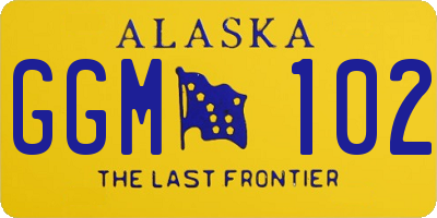 AK license plate GGM102