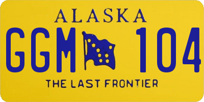 AK license plate GGM104