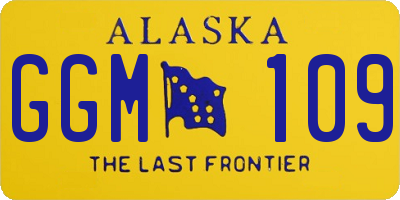 AK license plate GGM109