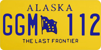 AK license plate GGM112