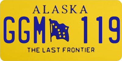 AK license plate GGM119