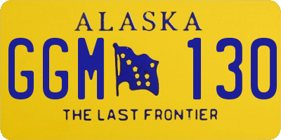 AK license plate GGM130