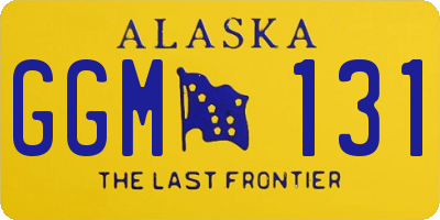 AK license plate GGM131