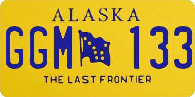 AK license plate GGM133