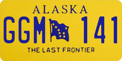 AK license plate GGM141