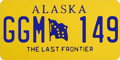 AK license plate GGM149
