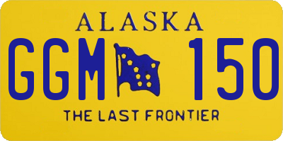 AK license plate GGM150