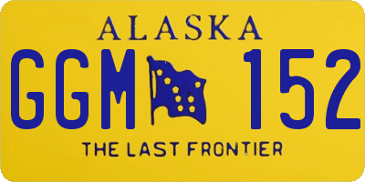 AK license plate GGM152