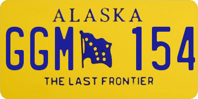 AK license plate GGM154