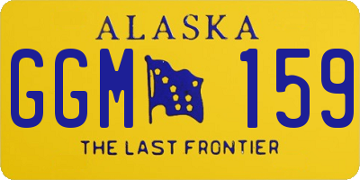 AK license plate GGM159