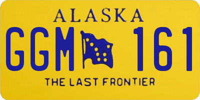 AK license plate GGM161