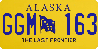 AK license plate GGM163