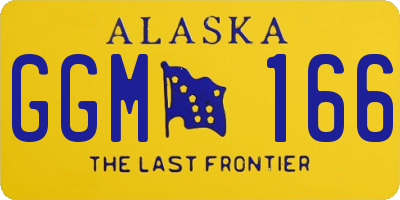 AK license plate GGM166