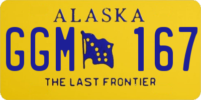 AK license plate GGM167