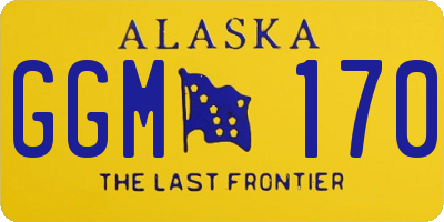 AK license plate GGM170