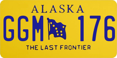 AK license plate GGM176
