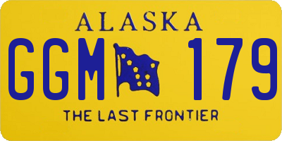 AK license plate GGM179