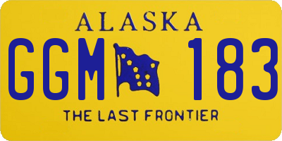 AK license plate GGM183
