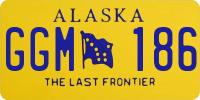 AK license plate GGM186