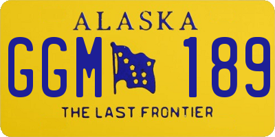 AK license plate GGM189