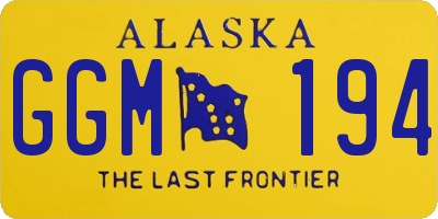 AK license plate GGM194