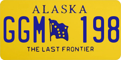 AK license plate GGM198