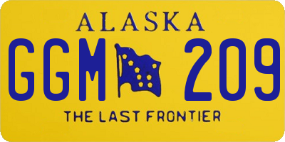 AK license plate GGM209