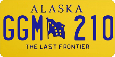 AK license plate GGM210
