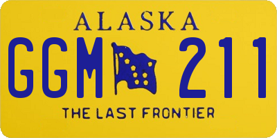 AK license plate GGM211