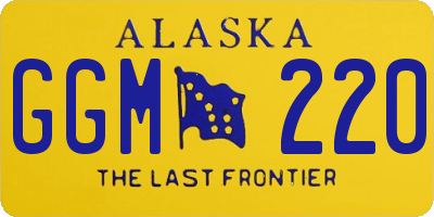 AK license plate GGM220