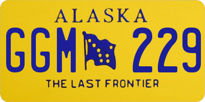 AK license plate GGM229