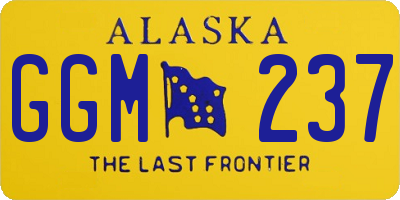 AK license plate GGM237