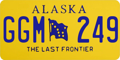 AK license plate GGM249