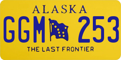 AK license plate GGM253