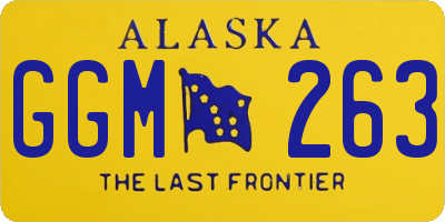 AK license plate GGM263