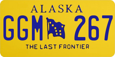 AK license plate GGM267