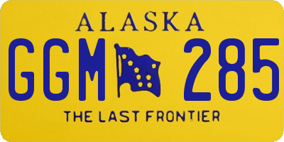 AK license plate GGM285