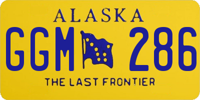 AK license plate GGM286