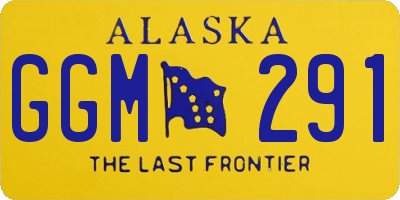 AK license plate GGM291