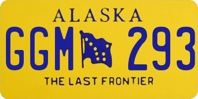 AK license plate GGM293