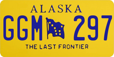 AK license plate GGM297