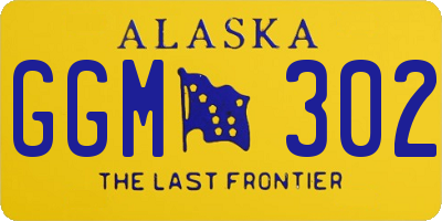 AK license plate GGM302