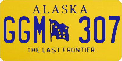 AK license plate GGM307