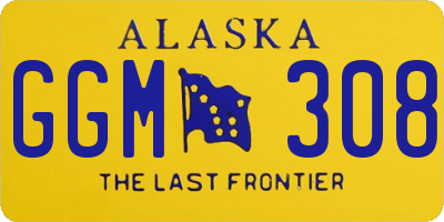 AK license plate GGM308