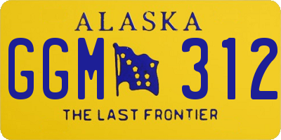 AK license plate GGM312