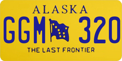 AK license plate GGM320
